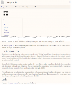 wikiwing hexagram page screenshot