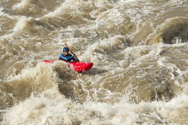 white water kayaking