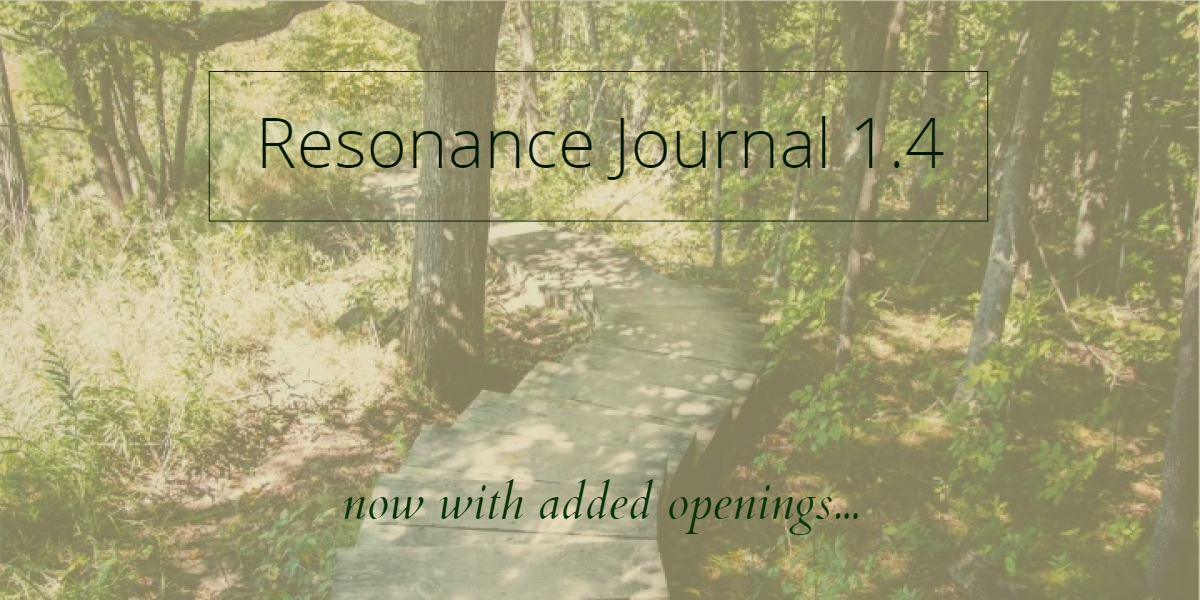Resonance Journal 1.4 - now with added openings