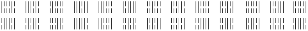 table of hexagrams