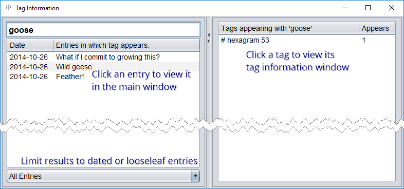 tag information screenshot