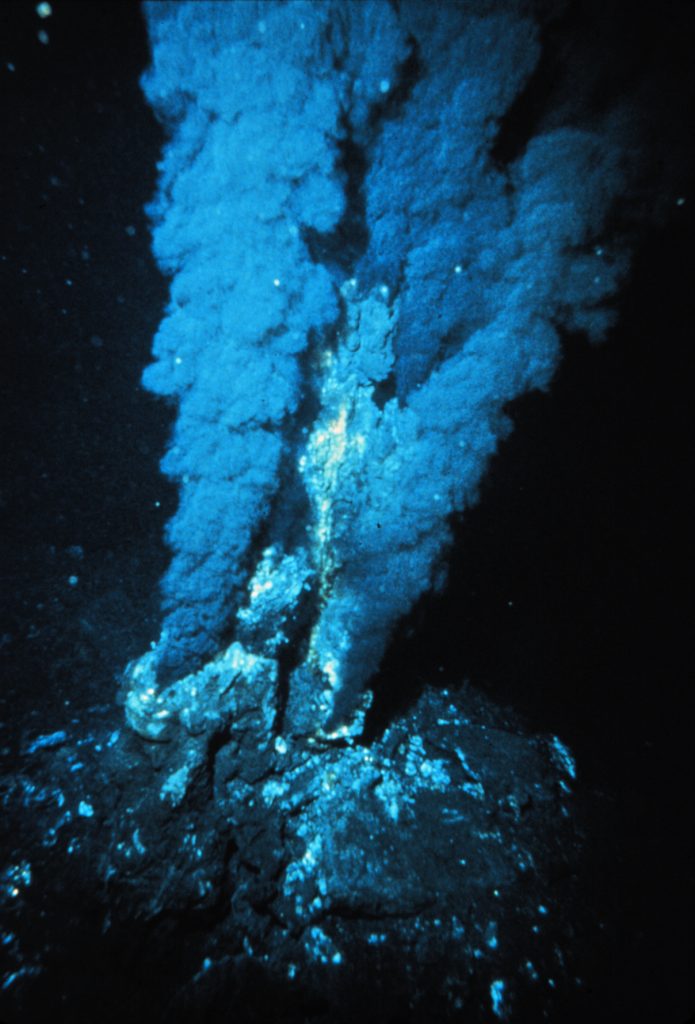underwater image of hydrothermal vent