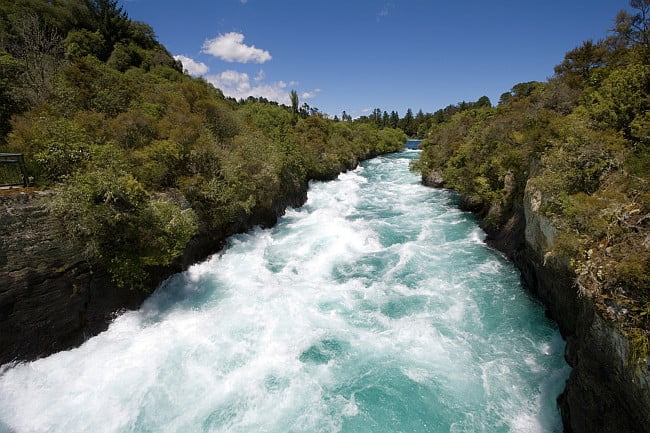 white-water torrent in a rocky gorge