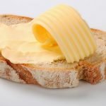 slice of bread with butter