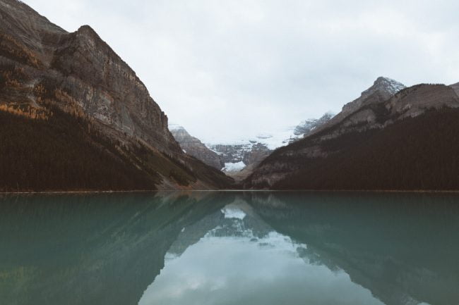 mountain reflected in a lake