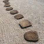 stepping stones in a Zen garden