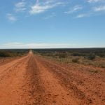 endless desert road