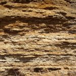 cross section of bedrock and earth