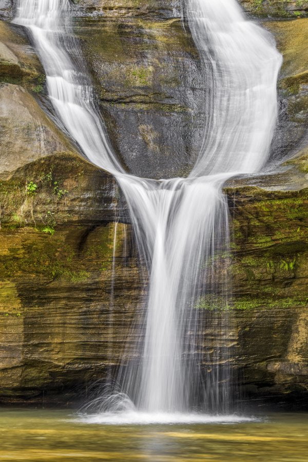 waterfalls flowing together