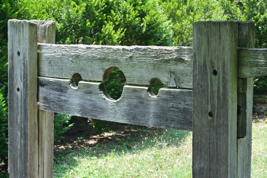 wooden stocks