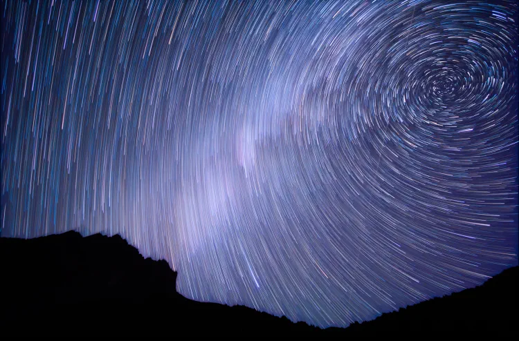 timelapse photo of night sky with star trails