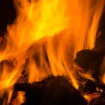 Wood fire